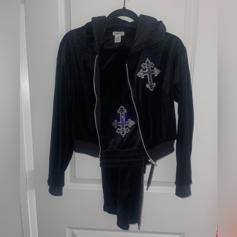 Velvet Cross 2 Piece Set